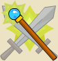The Icon representing Cloudy Crystal Skull Scepter